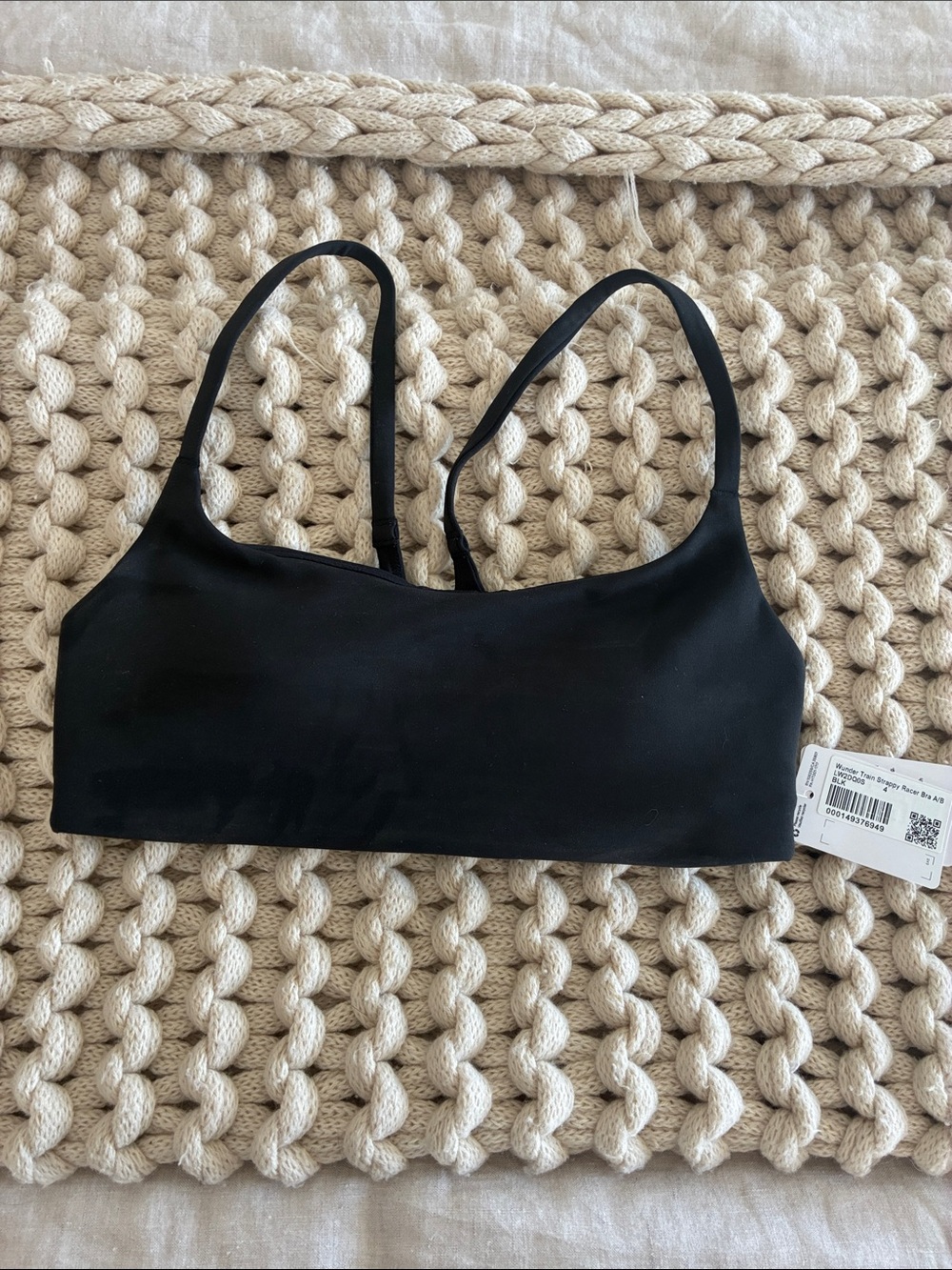 lululemon athletica Black Wireless Bralette - Slim Straps